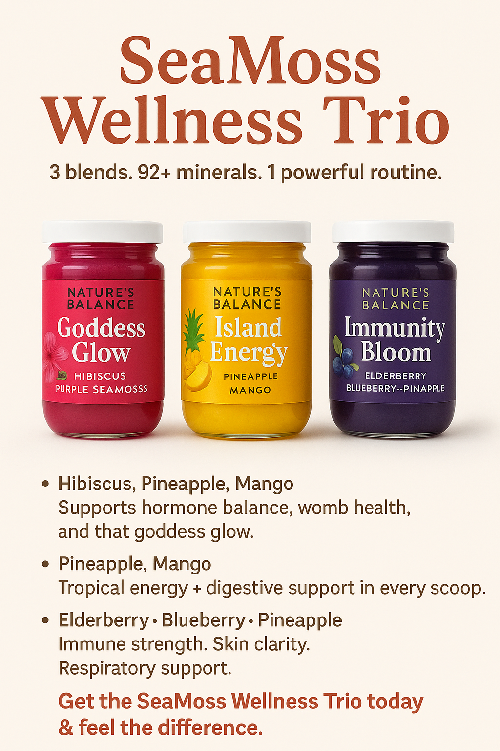Trio Bundle Seamoss Gel