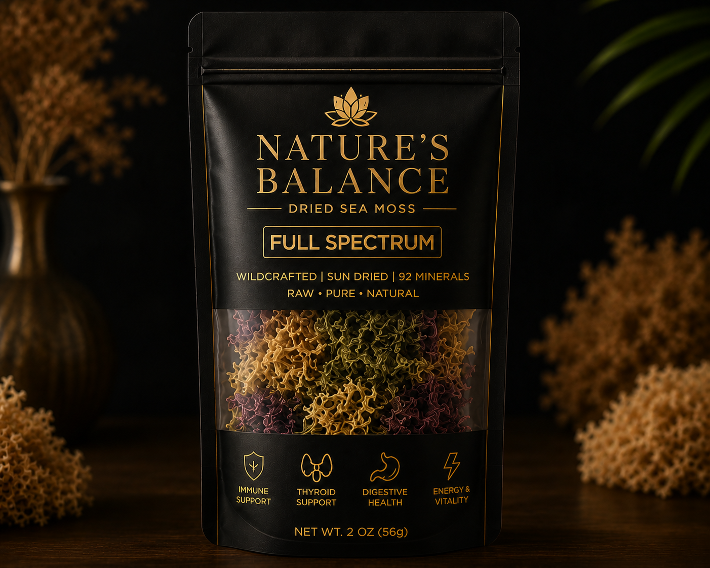 Wild crafted Dried Sea Moss