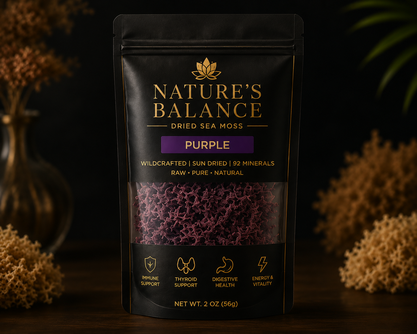 Wild crafted Dried Sea Moss