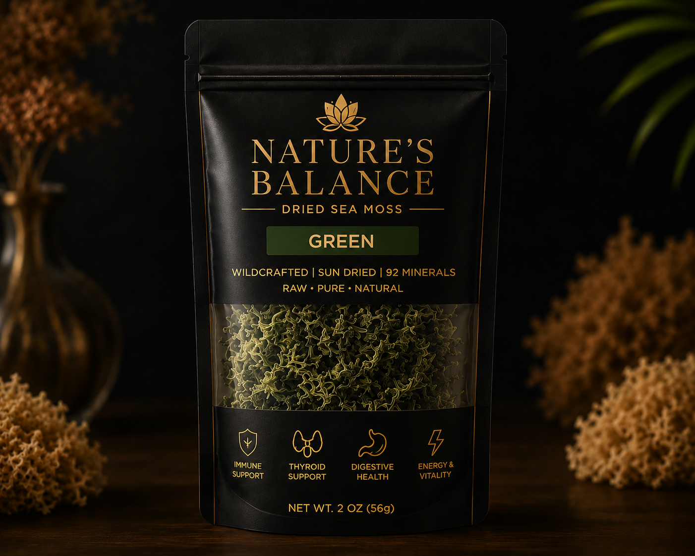 Wild crafted Dried Sea Moss